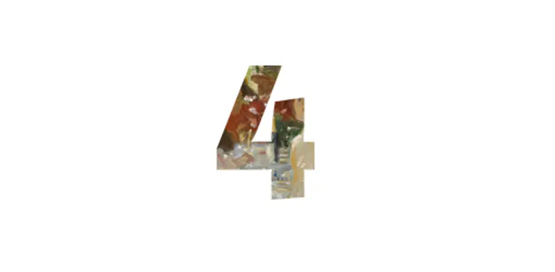 Illustration of the number 4.