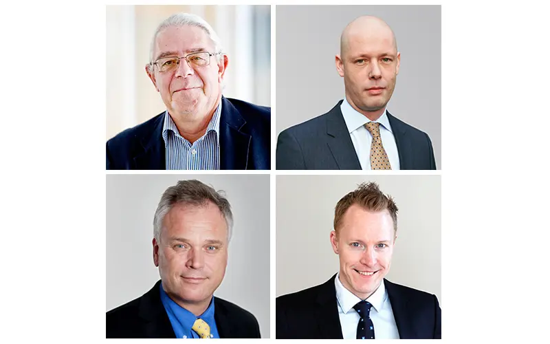 Portrait of 4 men